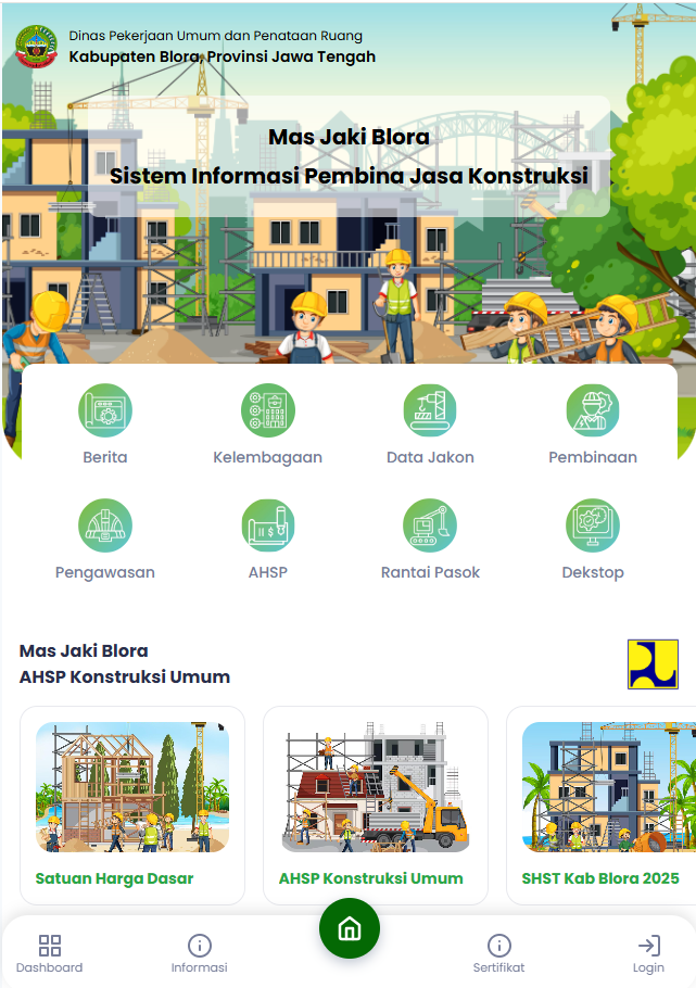 Aplikasi SIPJAKI Kabupaten Blora: Mendukung Efisiensi Transformasi Digital di Bidang Konstruksi